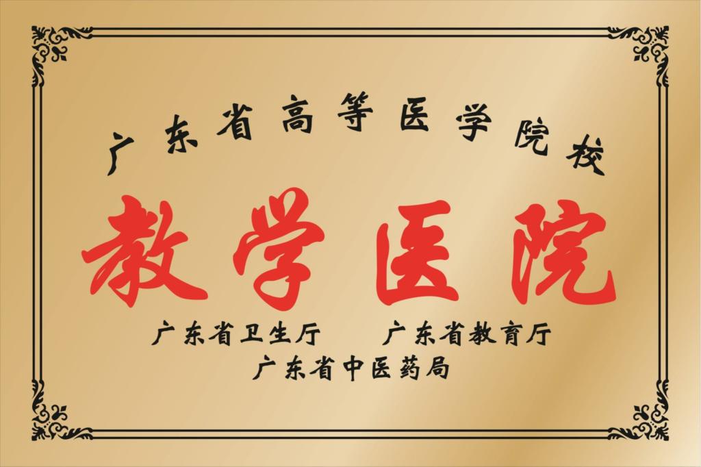 广东省高等医学院校教学医院